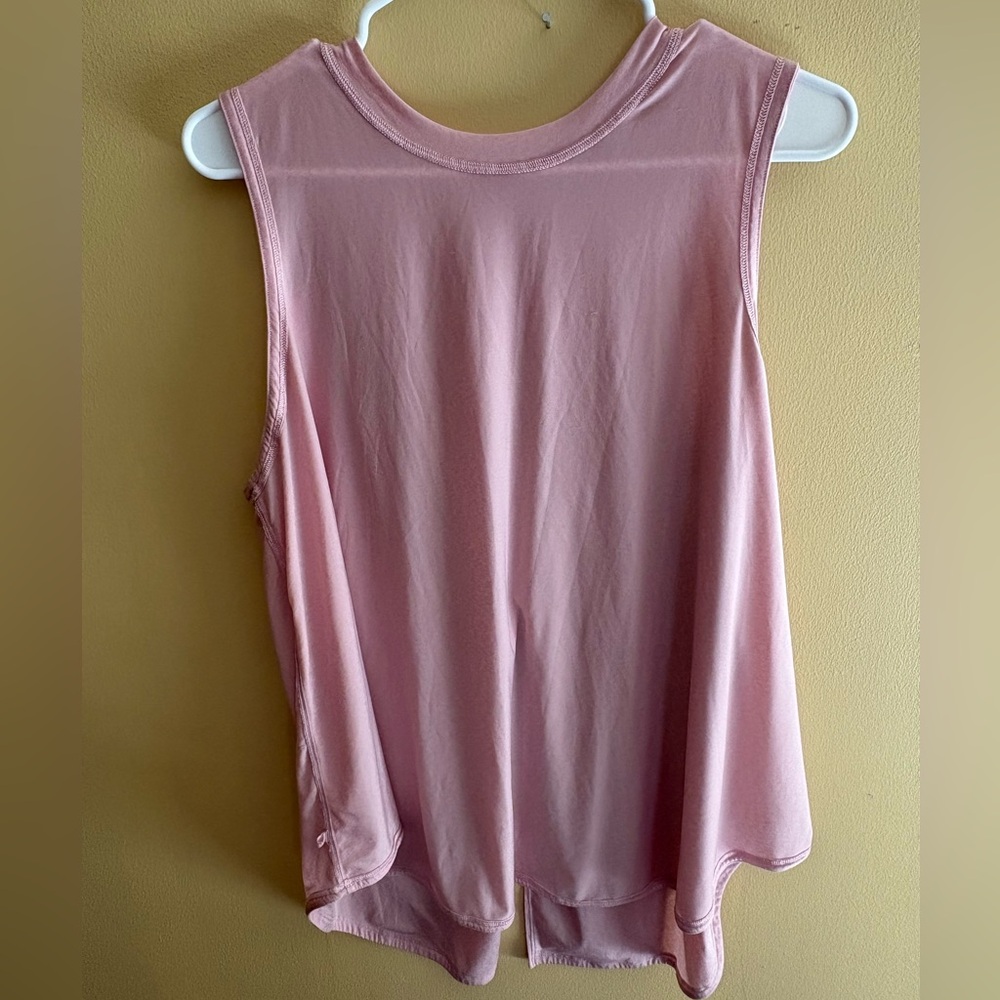 Lululemon Women’s Pink Haze Lightweight Split-Back Training Tank Top Size XL - Picture 3 of 5